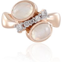 Blauer Mondstein-Silberring (KM by Juwelo) Blauer Mondstein-Silberring (KM by Juwelo)