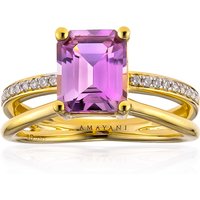 Pinkfarbener Diaspor-Goldring (AMAYANI) Pinkfarbener Diaspor-Goldring (AMAYANI)