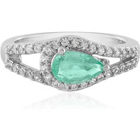Äthiopischer Smaragd-Silberring Äthiopischer Smaragd-Silberring