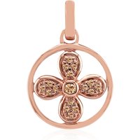 SI1 Argyle-Rose de France-Brillant-Goldanhänger (Annette) SI1 Argyle-Rose de France-Brillant-Goldanhänger (Annette)