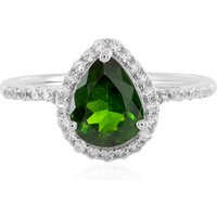 Russischer Diopsid-Silberring Russischer Diopsid-Silberring