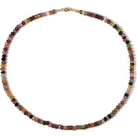 Turmalin-Silberhalskette Turmalin-Silberhalskette