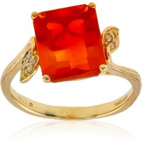 Mexikanischer Feueropal-Goldring (Smithsonian) Mexikanischer Feueropal-Goldring (Smithsonian)