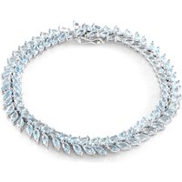 Himmelblauer Topas-Silberarmband Himmelblauer Topas-Silberarmband