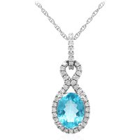 Blauer Apatit-Goldhalskette Blauer Apatit-Goldhalskette