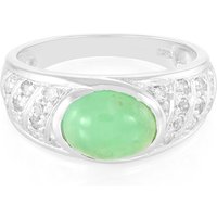 Kaiserlicher Chrysopras-Silberring Kaiserlicher Chrysopras-Silberring