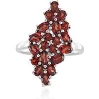 Mosambik-Granat-Silberring Mosambik-Granat-Silberring