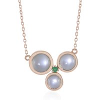 Weißer Mondstein-Silbercollier (KM by Juwelo) Weißer Mondstein-Silbercollier (KM by Juwelo)