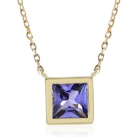 AAA-Tansanit-Goldcollier AAA-Tansanit-Goldcollier