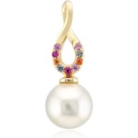 Weiße Südseeperlen-Goldanhänger (Michelle Albala) Weiße Südseeperlen-Goldanhänger (Michelle Albala)