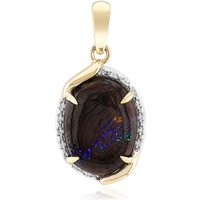 Boulder-Opal-Goldanhänger Boulder-Opal-Goldanhänger