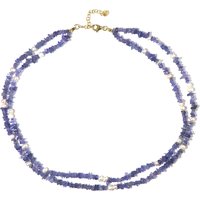 Tansanit-Silberhalskette (Riya) Tansanit-Silberhalskette (Riya)