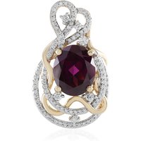 Magenta-Granat-Goldanhänger (SUHANA) Magenta-Granat-Goldanhänger (SUHANA)