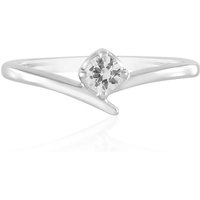 Weißer Saphir-Silberring Weißer Saphir-Silberring