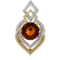 Brasilianischer Oranger Turmalin-Goldanhänger (AMAYANI) Brasilianischer Oranger Turmalin-Goldanhänger (AMAYANI)