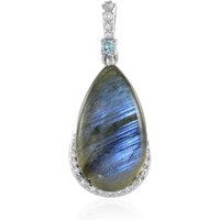 Labradorit-Silberanhänger Labradorit-Silberanhänger