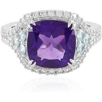 Sibirischer Amethyst-Silberring Sibirischer Amethyst-Silberring