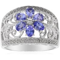 Tansanit-Silberring Tansanit-Silberring