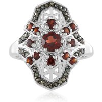 Mosambik-Granat-Silberring Mosambik-Granat-Silberring