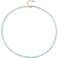 Blauer Apatit-Silberhalskette Blauer Apatit-Silberhalskette