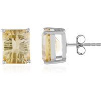 Mehrfarbiger Citrin-Silberohrringe Mehrfarbiger Citrin-Silberohrringe