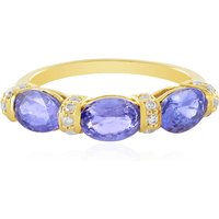 Tansanit-Silberring Tansanit-Silberring