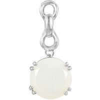 Weißer Mondstein-Silberanhänger Weißer Mondstein-Silberanhänger