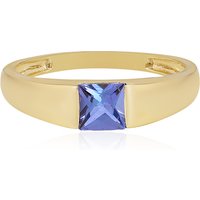 AAA-Tansanit-Goldring AAA-Tansanit-Goldring