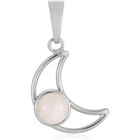 Bihar-Regenbogen-Mondstein-Silberanhänger Bihar-Regenbogen-Mondstein-Silberanhänger