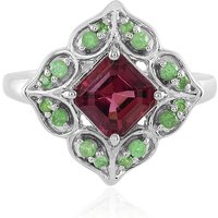 Nigerianischer Pinkfarbener Turmalin-Silberring Nigerianischer Pinkfarbener Turmalin-Silberring