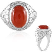 Roter Onyx-Messingring (Juwelo Style) Roter Onyx-Messingring (Juwelo Style)