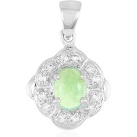 Kaiserlicher Chrysopras-Silberanhänger Kaiserlicher Chrysopras-Silberanhänger