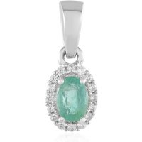 Russischer Smaragd-Silberanhänger (Adela Silber) Russischer Smaragd-Silberanhänger (Adela Silber)