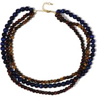 Tigerauge-Silberhalskette Tigerauge-Silberhalskette