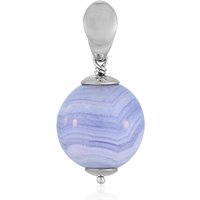 Blauer Chalzedon-Silberanhänger Blauer Chalzedon-Silberanhänger