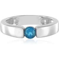 Neonblauer Apatit-Silberring Neonblauer Apatit-Silberring