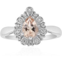 Morganit-Silberring Morganit-Silberring