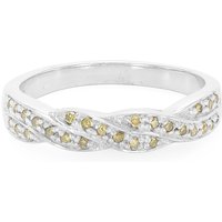 Fancy-Diamant-Silberring Fancy-Diamant-Silberring