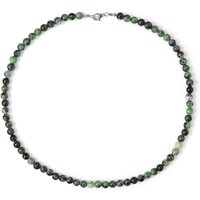 Rubin-Zoisit-Silberhalskette Rubin-Zoisit-Silberhalskette