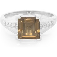 Rauchquarz-Silberring Rauchquarz-Silberring