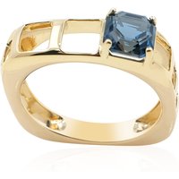 Londonblauer Topas-Goldring (de Melo) Londonblauer Topas-Goldring (de Melo)