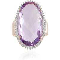 Lavendel-Amethyst-Silberring Lavendel-Amethyst-Silberring