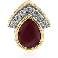 Burmesischer Rubin-Goldanhänger Burmesischer Rubin-Goldanhänger