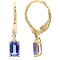 AAA-Tansanit-Goldohrringe (CIRARI) AAA-Tansanit-Goldohrringe (CIRARI)