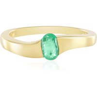 Kolumbianischer Smaragd-Silberring Kolumbianischer Smaragd-Silberring