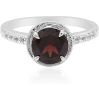 Mosambik-Granat-Silberring Mosambik-Granat-Silberring