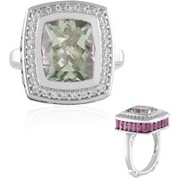 Grüner Amethyst-Silberring (Dallas Prince Designs) Grüner Amethyst-Silberring (Dallas Prince Designs)