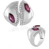 Himbeer-Rhodolith-Silberring (de Melo) Himbeer-Rhodolith-Silberring (de Melo)