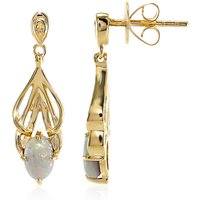 Lightning Ridge-Schwarzer Crystal-Opal-Goldohrringe (Mark Tremonti) Lightning Ridge-Schwarzer Crystal-Opal-Goldohrringe (Mark Tremonti)