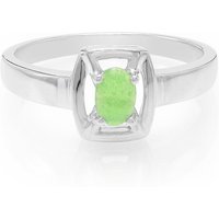 Kaiserlicher Chrysopras-Herren-Silberring Kaiserlicher Chrysopras-Herren-Silberring